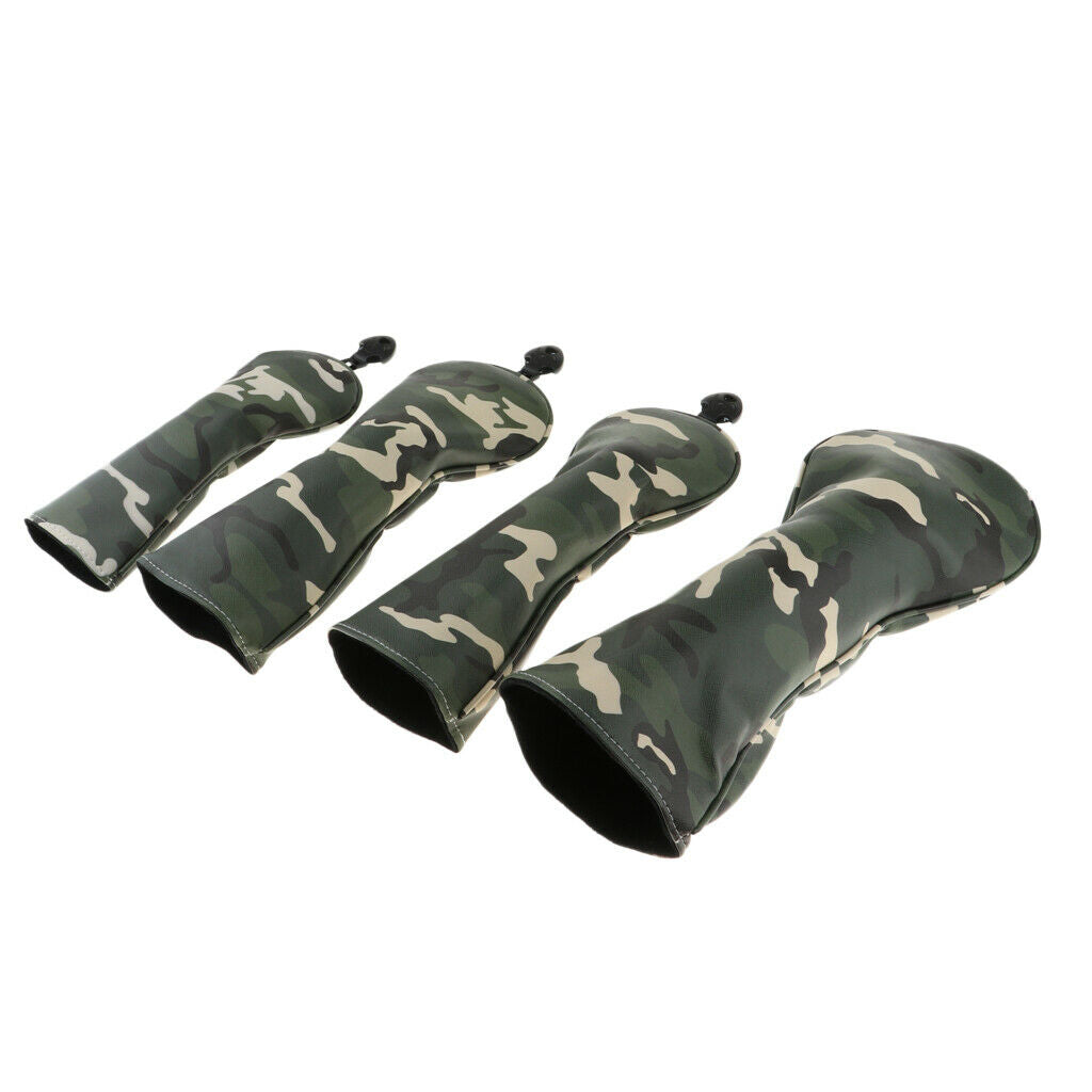 Golf Head Cover #1#3#5 Wood Headcover Durable Fairway with No. Tag Club Covers