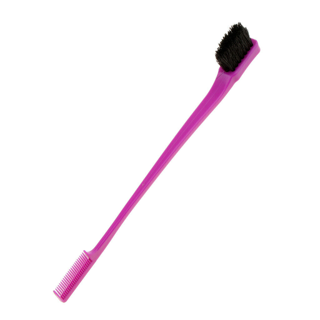3pcs Edge Control Brush Double Sided Comb Smooth Natural Look Polish Hair