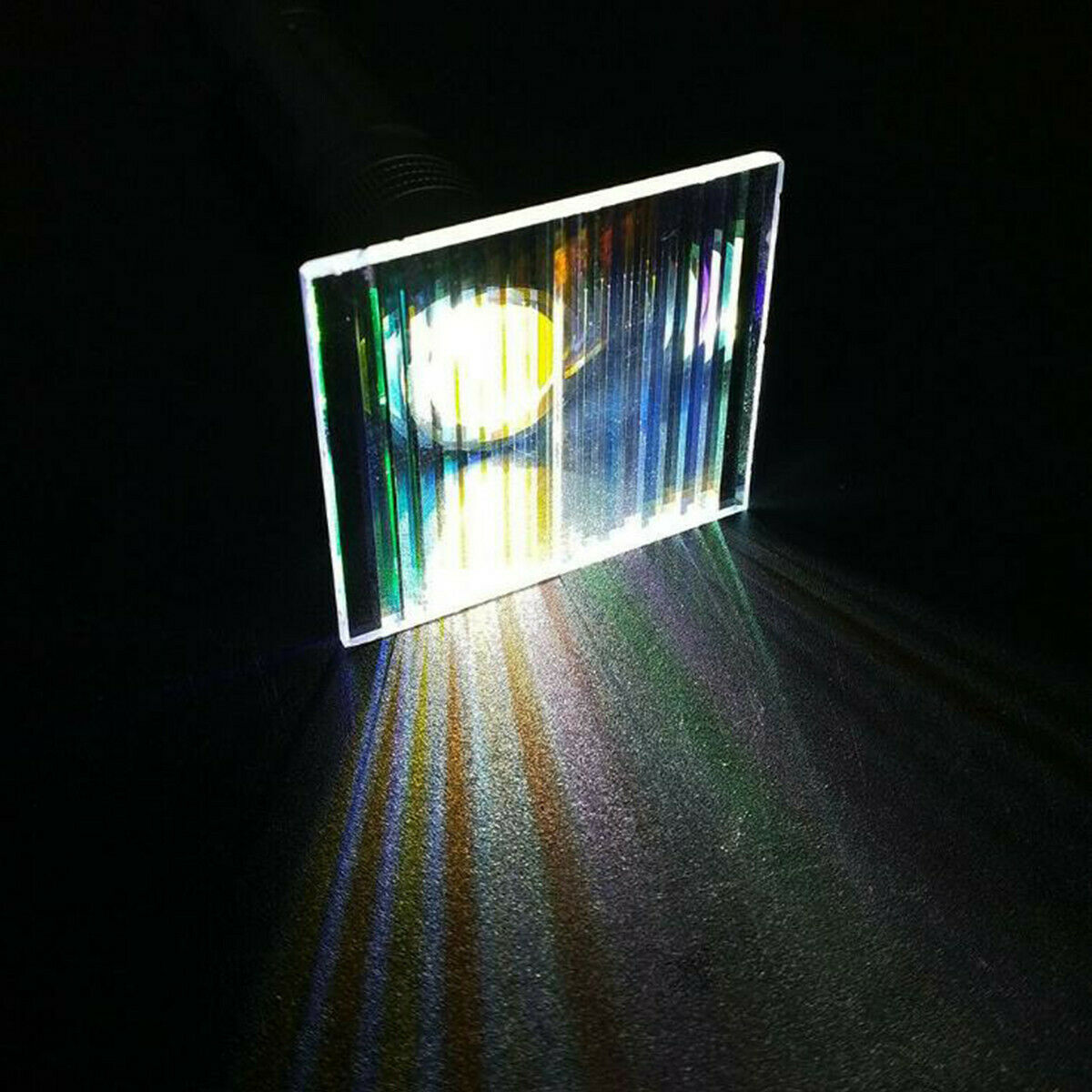 5PCS Defective Optical Glass Decoration Lens Prism for Science Physics Research