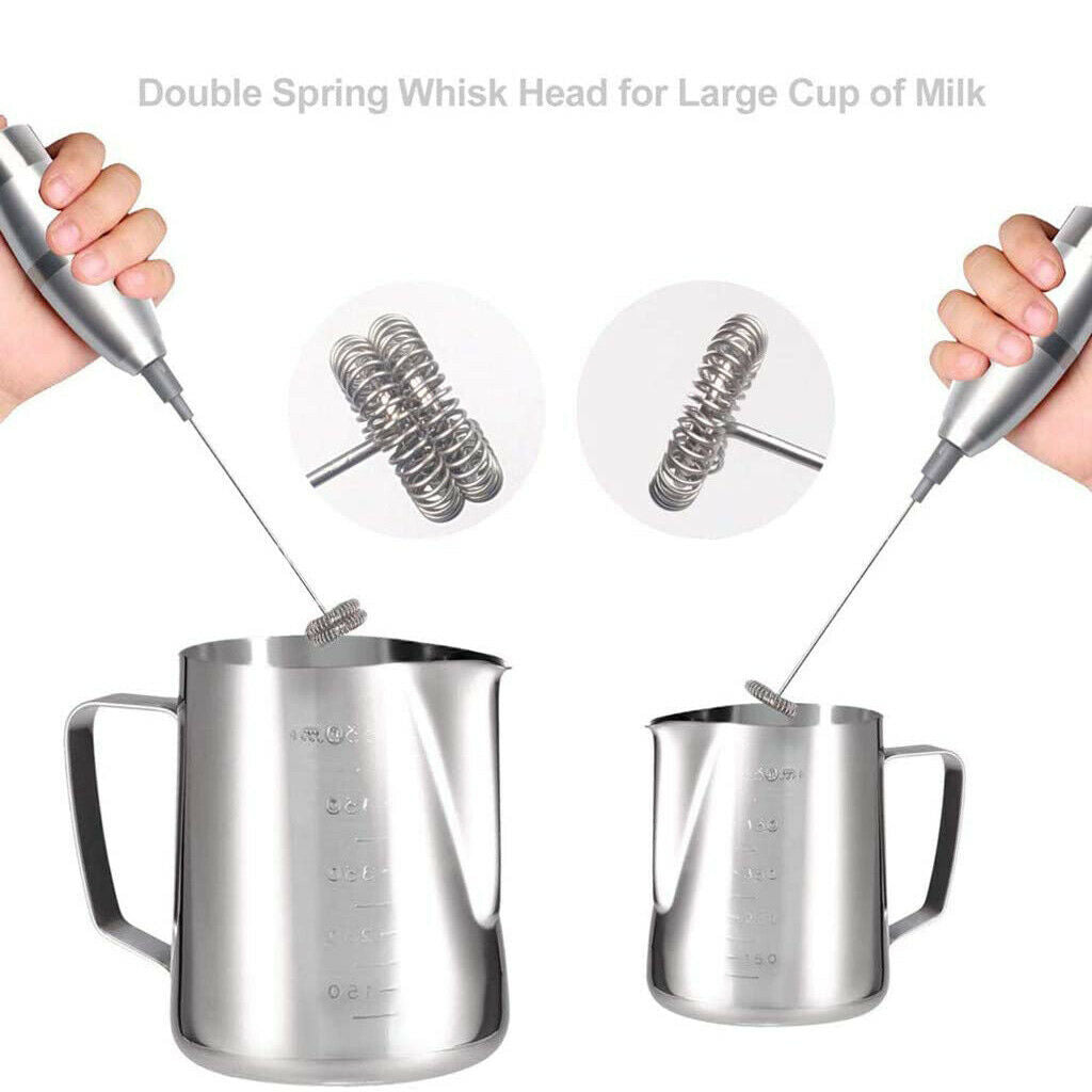 Electric Milk Frother Egg Beater Handheld Foamer Blender Creamer Drink Mixer