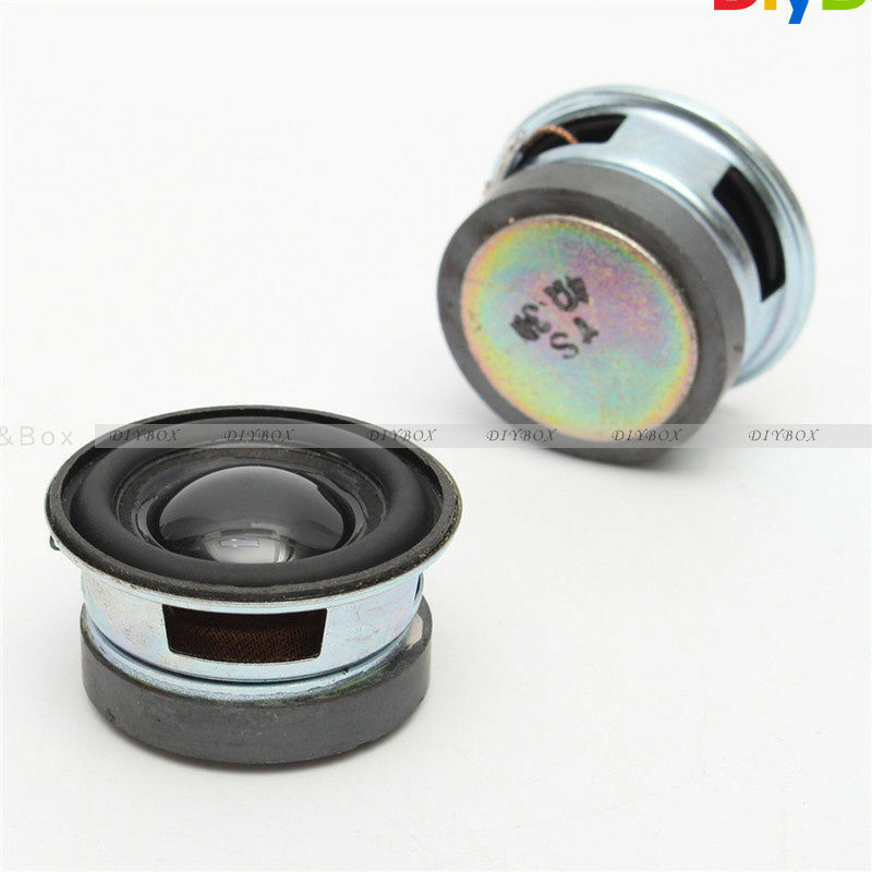 2PCS 4 Ohm Speaker 3W 40mm Acoustic Audio 36mm Magnetic Outdoor Black Hat PU