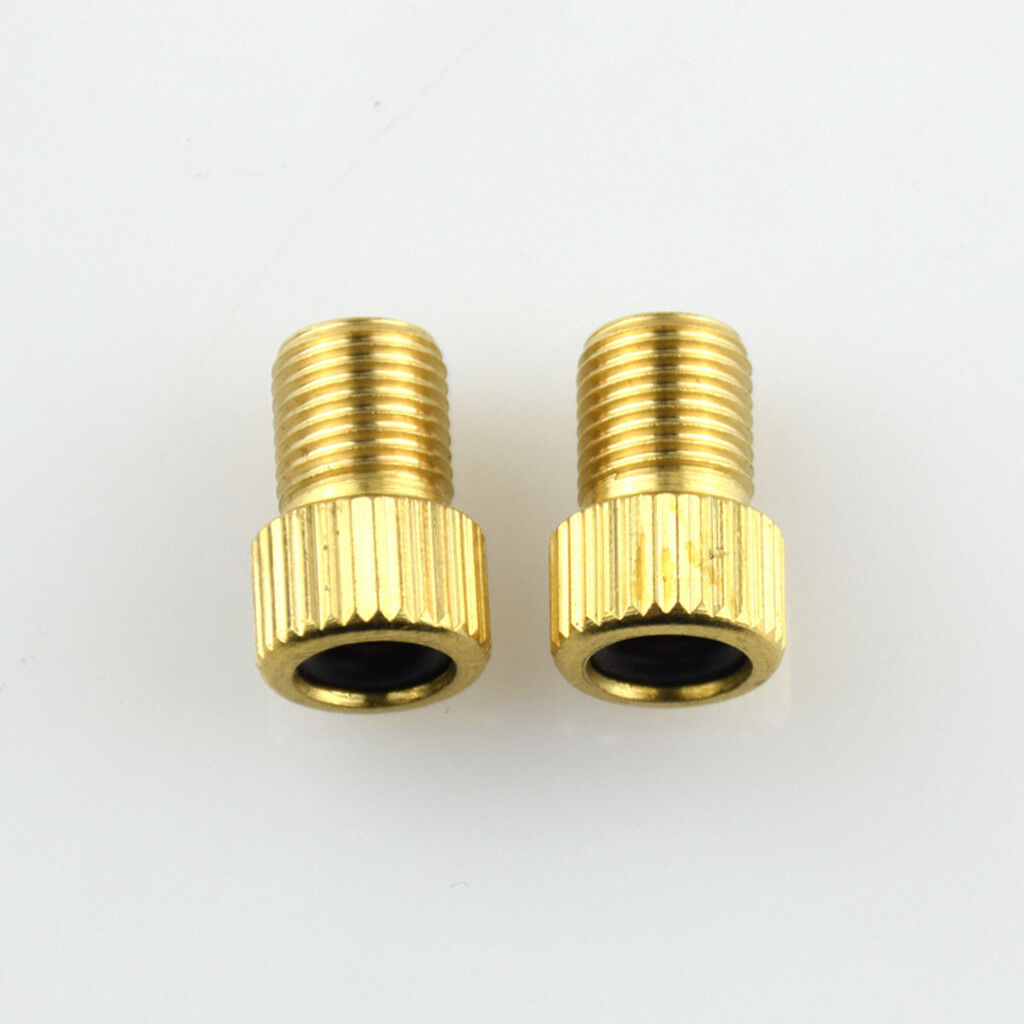2 Pieces Presta to Schrader Car Cycle Road Racing Bike Tube Valve Adapters