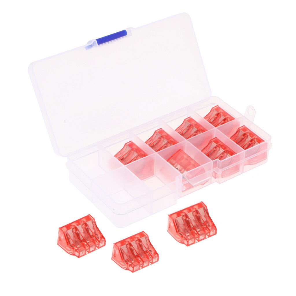 VSE-103DCH 3 Pole Electrical Clamp Wire Cable Lead Connector Terminal Block