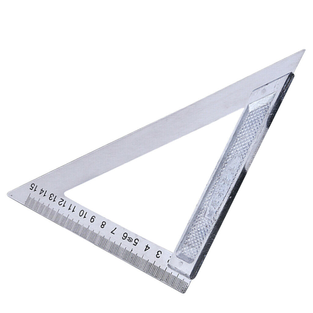 150mm&200mm Stainless Steel Triangle Metal Measuring Ruler, DIY Drawing/Cutting