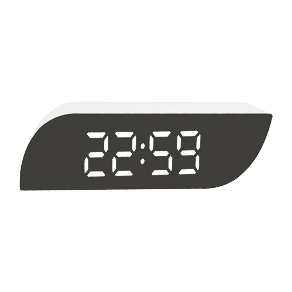 LED Desk Alarm Clocks Calendar Temperature 3 Mode Snooze White White Light