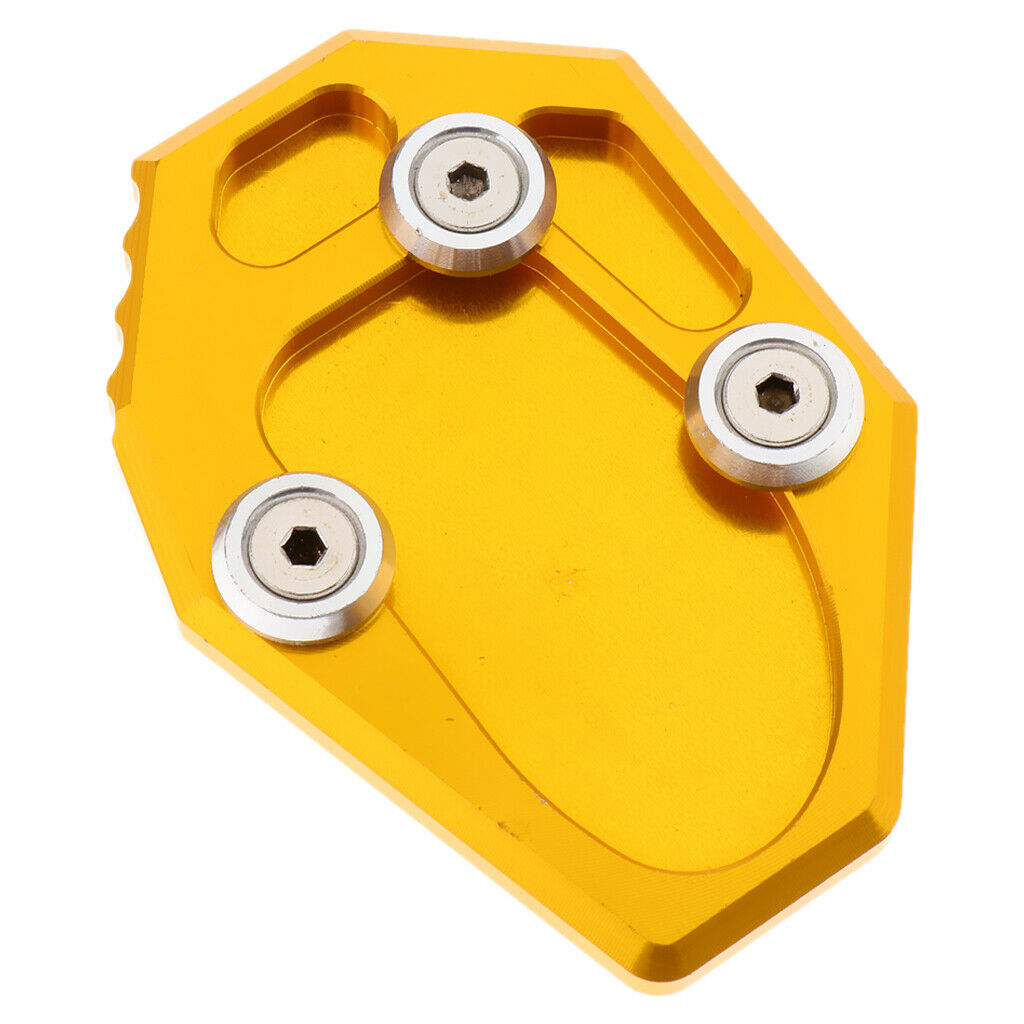 Motorcycle Kickstand Side Stand Extension Plate Pad for YAMAHA MT-07 Yellow