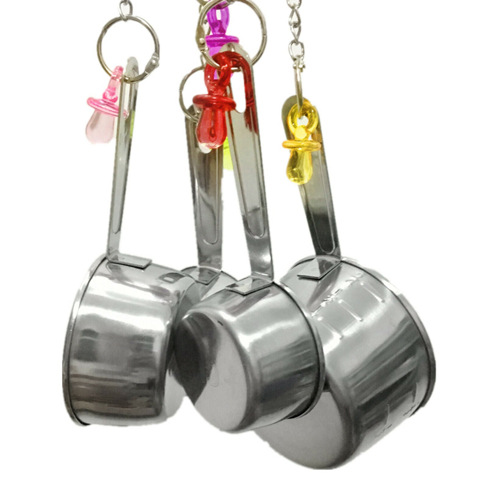 1Pcs Parrots Bite Toys Birds Stainless Steel Hanging Chewing Toys For Birds