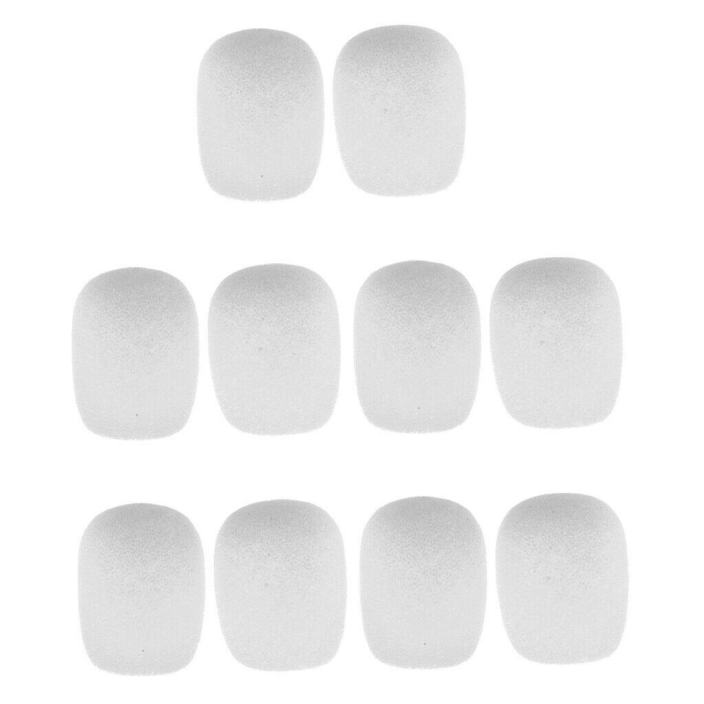 Pack Recording Microphone Sponge Foam Mic Protection Cover Accessory White