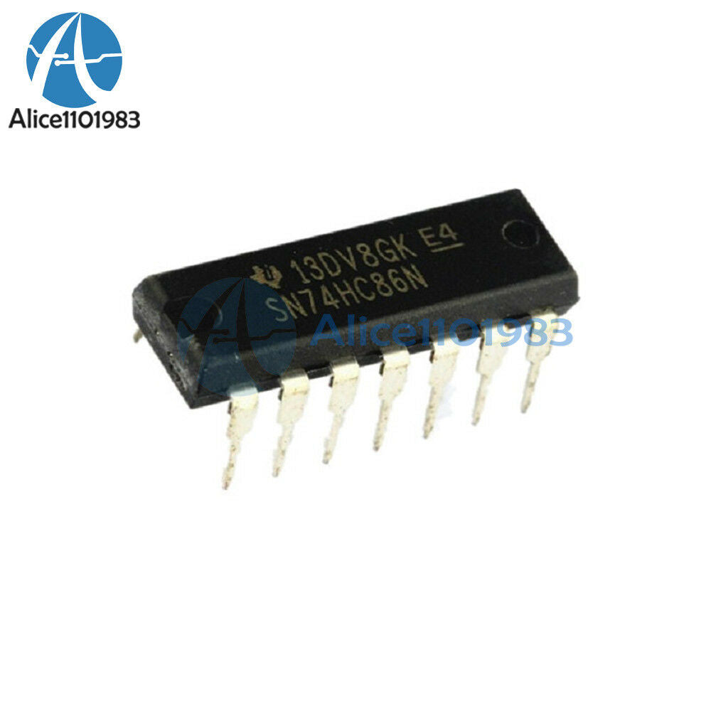 10PCS TI chip IC 74HC86N 74HC86 DIP14 DIP-14 NEW