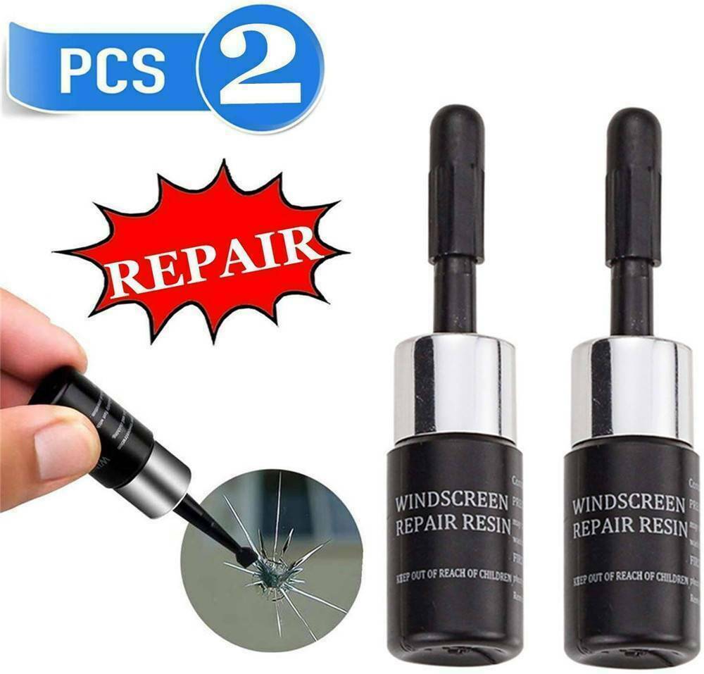 2xCar Repair Kit Automotive Glass Nano Repair Fluid Windshield Cracked Glass Fix