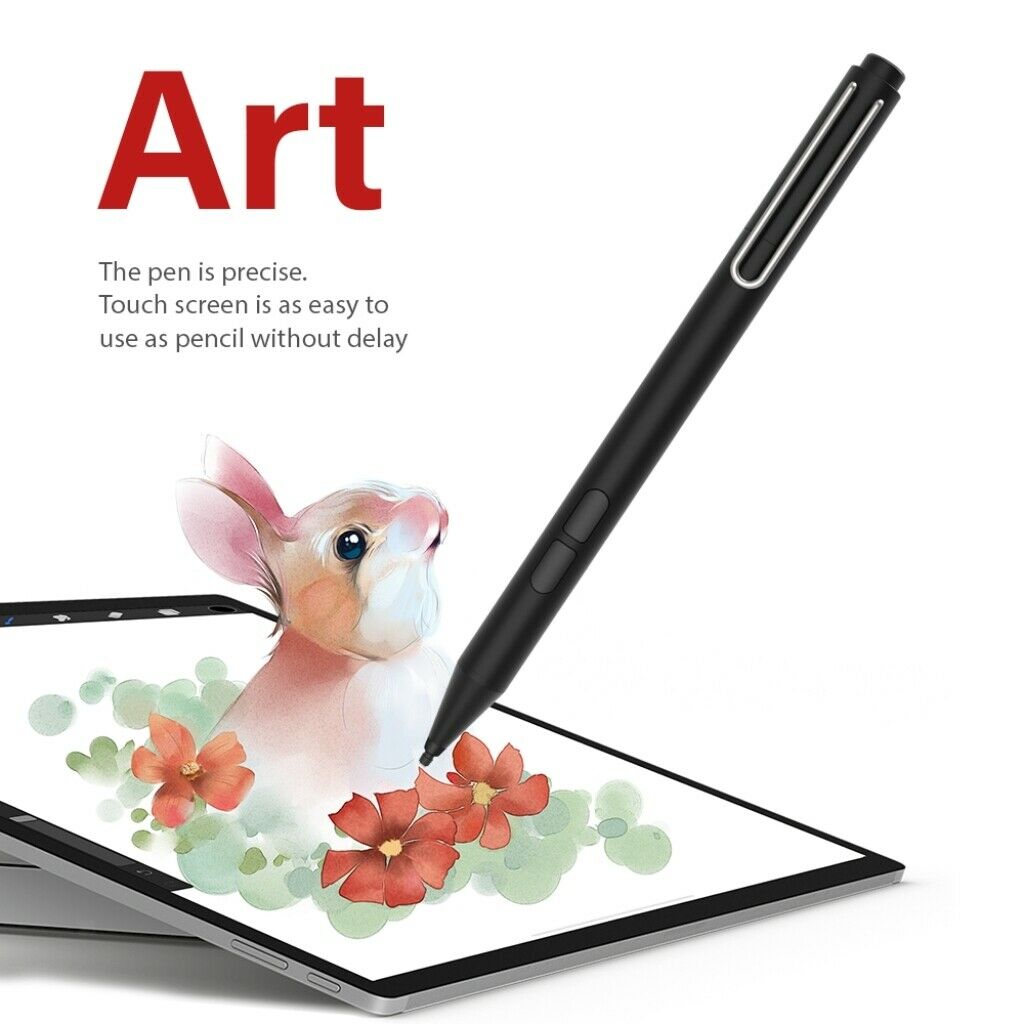 Surface Smart Stylus Pen for Surface Pro 7 6 5 4 3  Laptop 3 2 1 Go Black