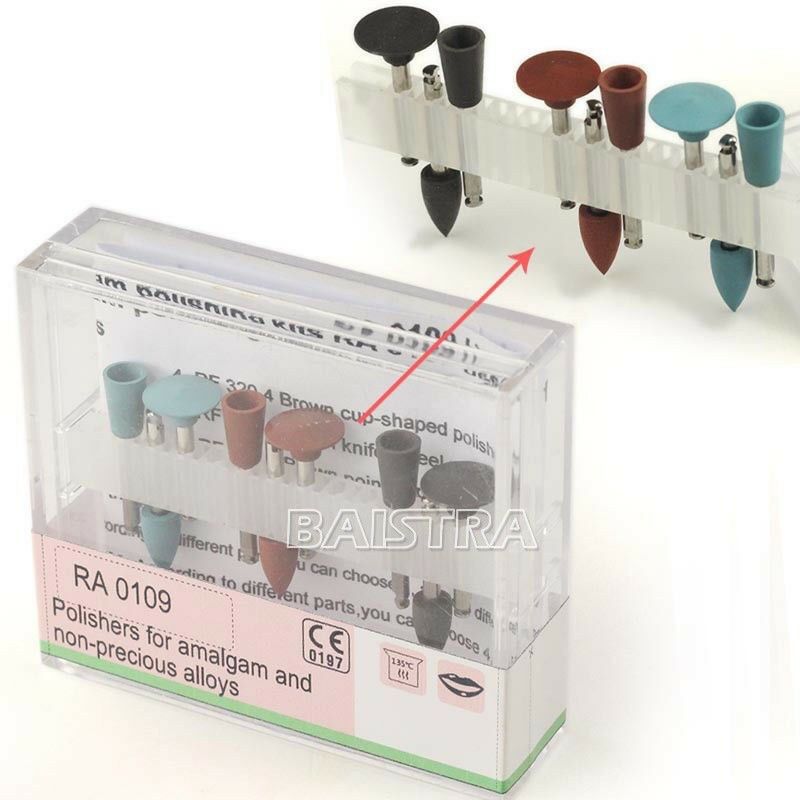 45pcs Dental Lab Amalgam Polisher Diamond Silicone Burs Cups Set RA0109
