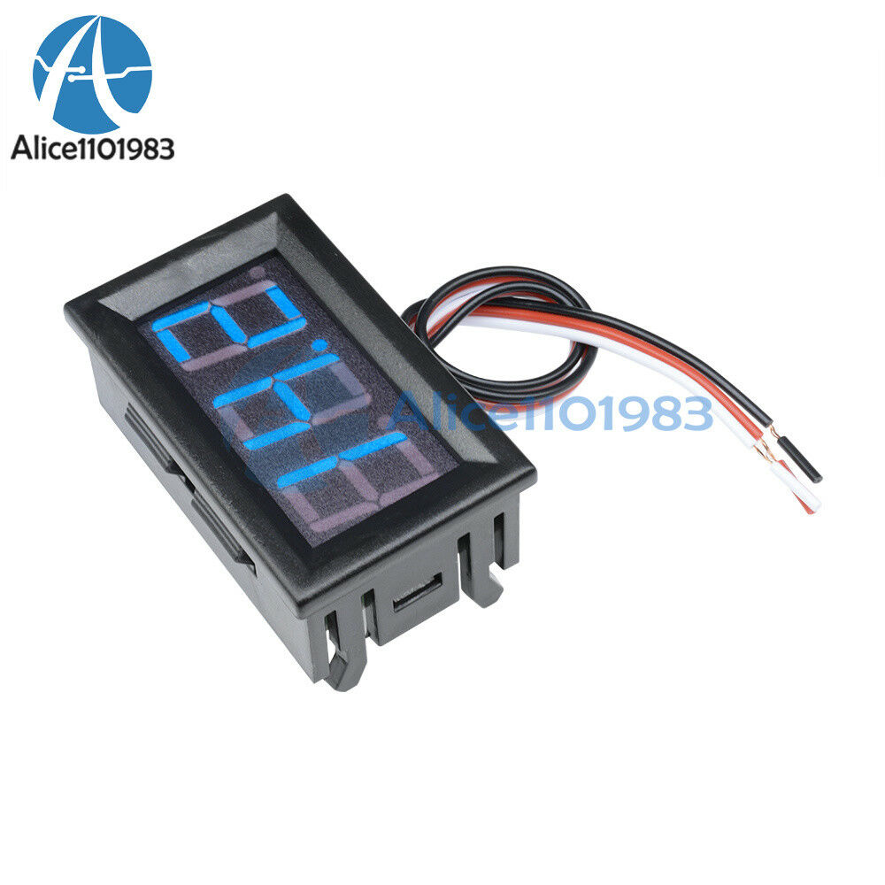 0.56" DC 5~30V LED Digital Accurate Meter 3 Wire Blue Voltmeter Voltage Panel