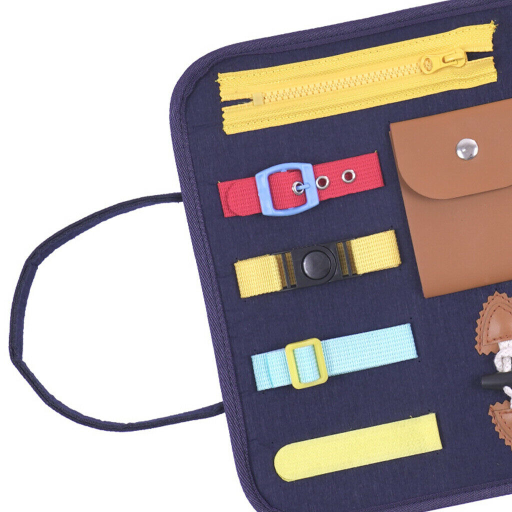 Felt Busy Board, Montessori Sensory Board, Toddlers Develops Basic and Motor