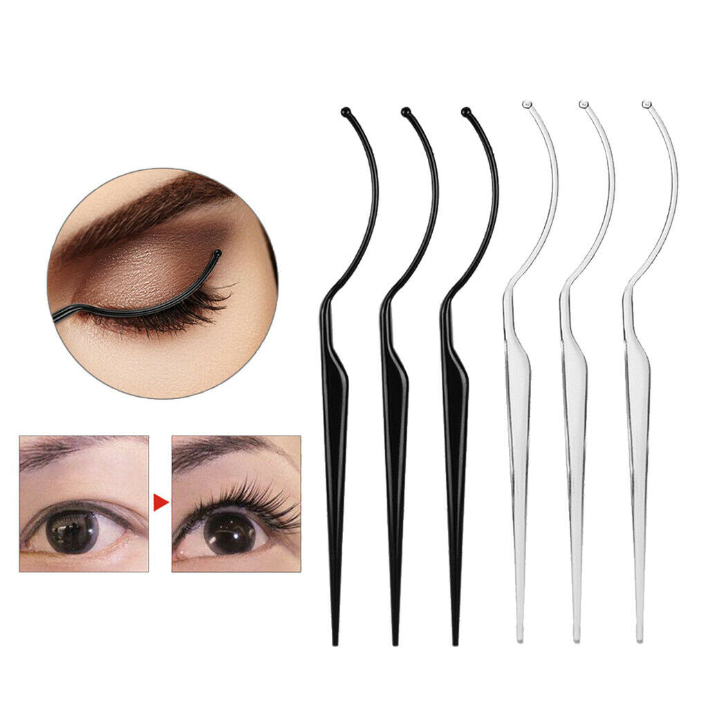 Pack of 6 Eyelash Fitters Sticks Salon Eyelash Extensions Grafting Tools