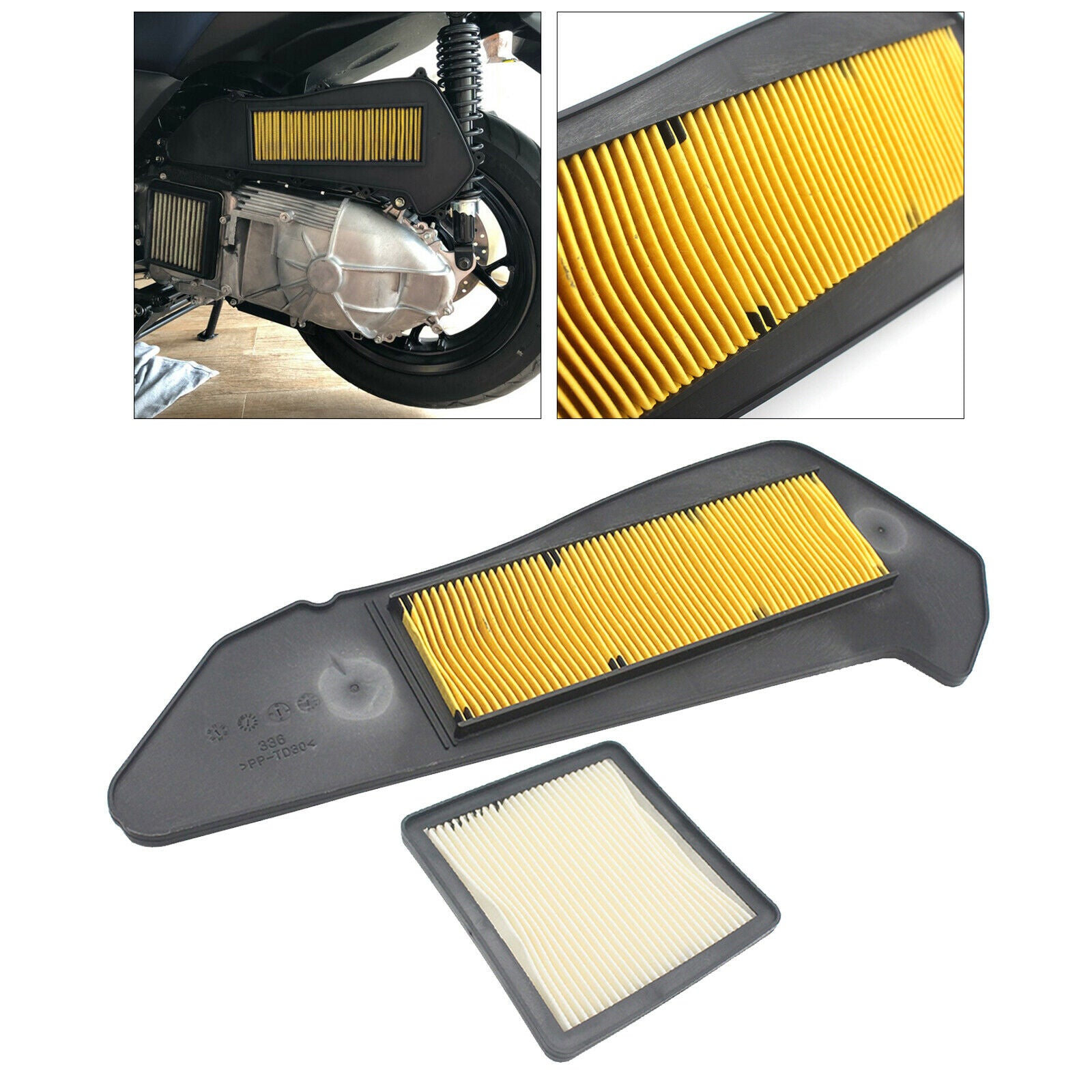 2x Motorbike Air Filter Cleaner Engine Protect for YAMAHA XMAX250 XMAX300