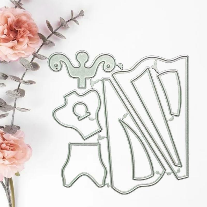 Dress Metal Cutting Dies Stencil DIY Scrapbooking Album Paper Card Template Mold