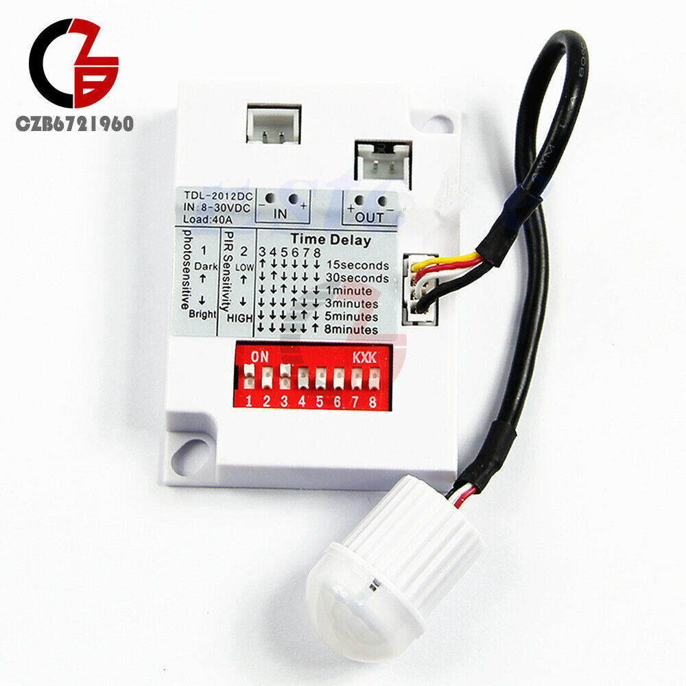 Plastic Intelligent Light Body Sensor IR Module Motion Sensing Switch New