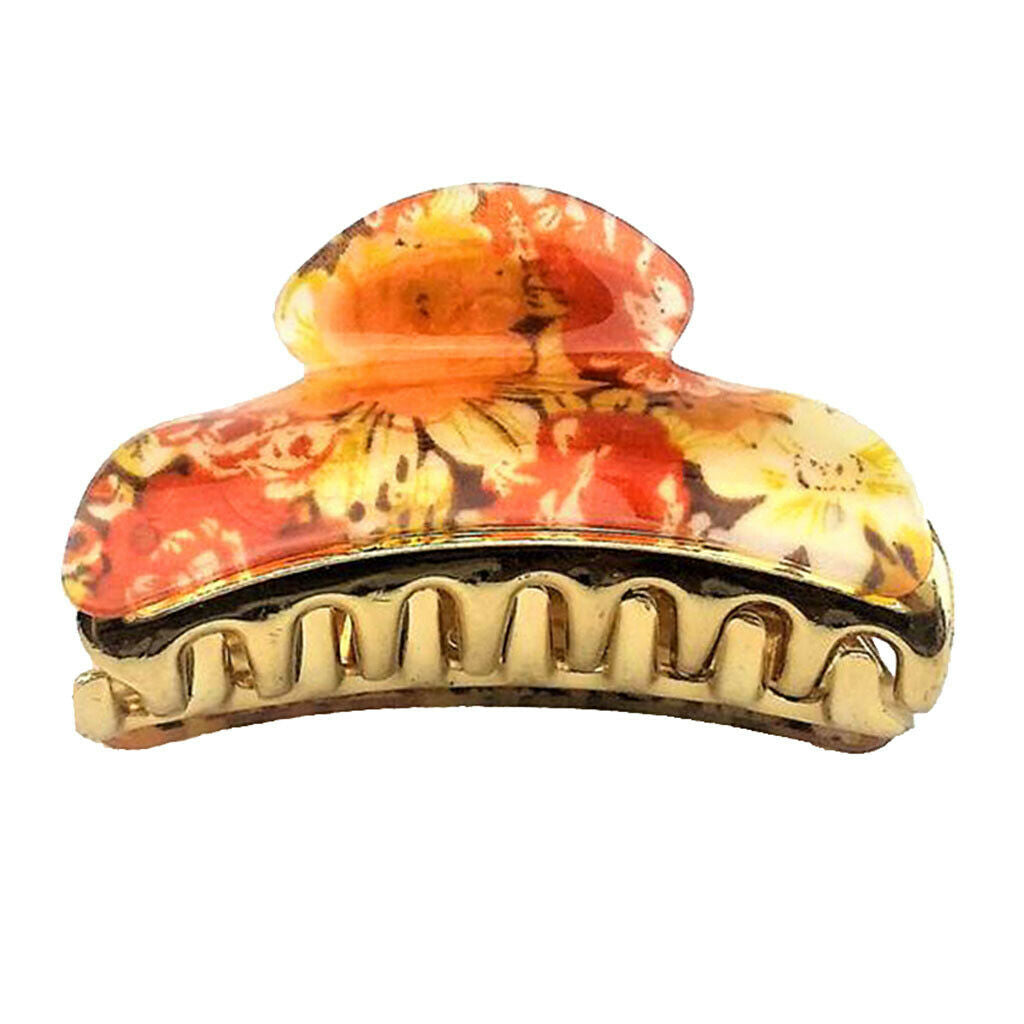 Flower Large Hair Claw Grip Clips Pin Hair Clamps Clasp Makeup Tools