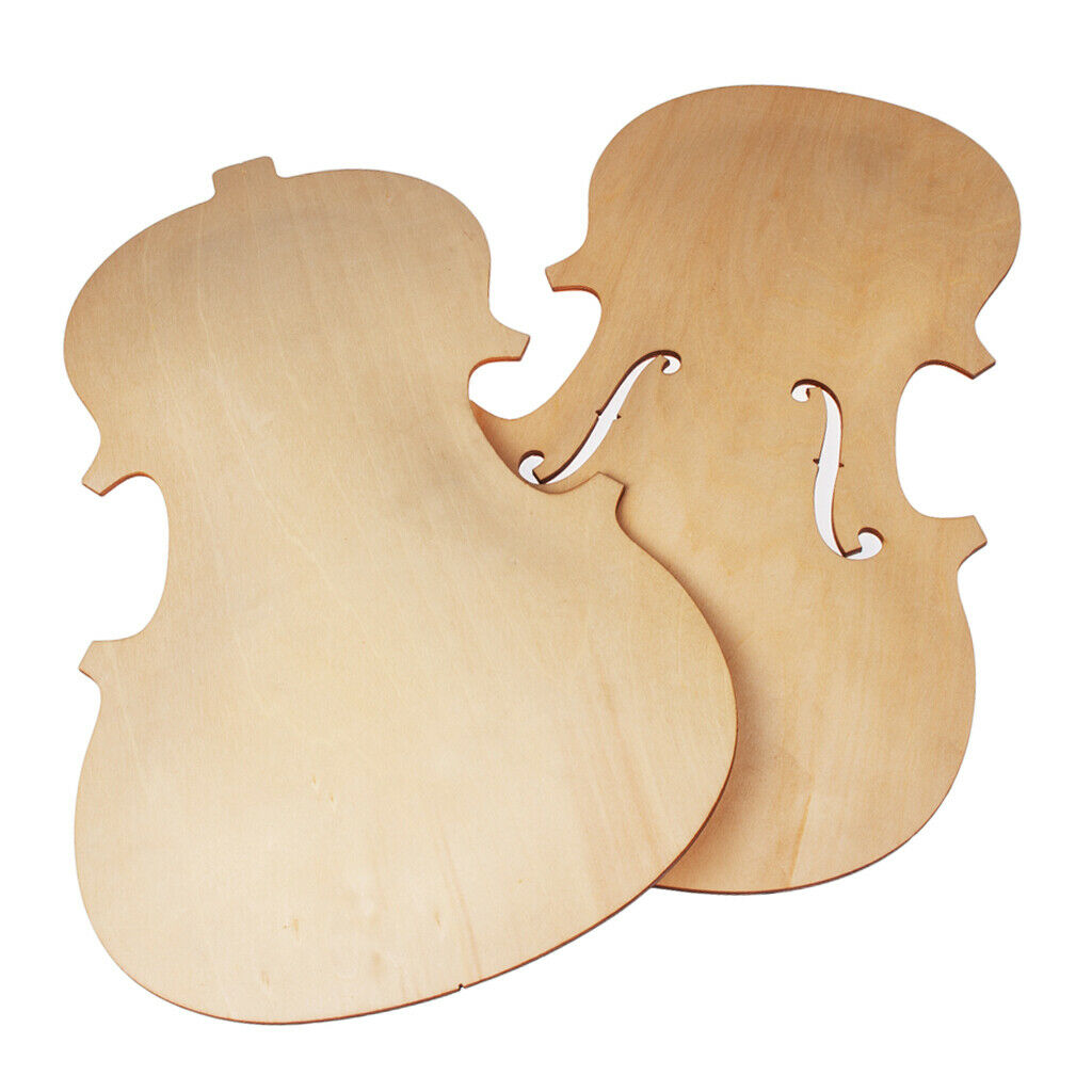 4 X Unfinished Violin Front Back Panel Kit For 4 / 4Violin Making