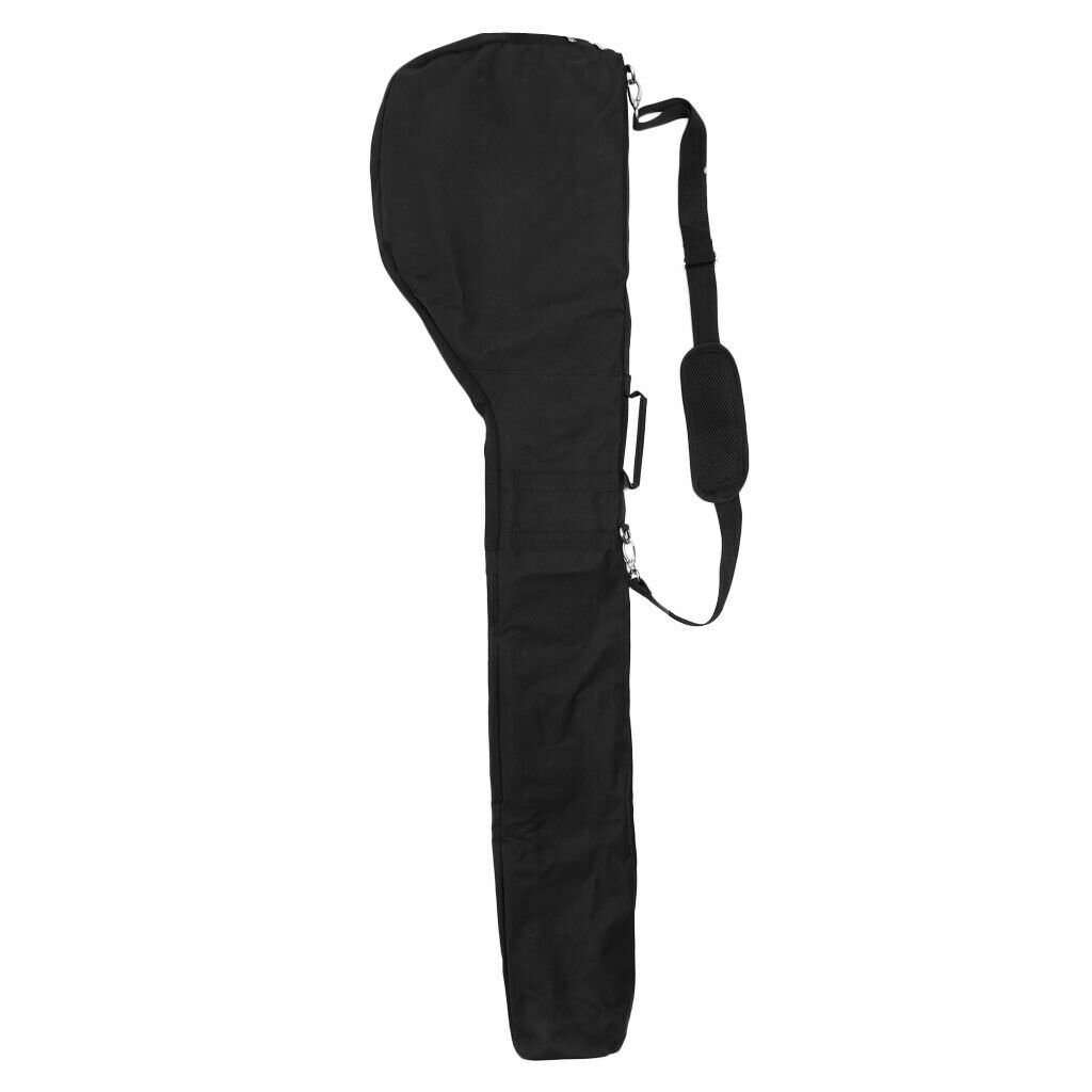 Waterppof Black Golf Travel Bag Club Durable Zippered Carry Case Carrier with