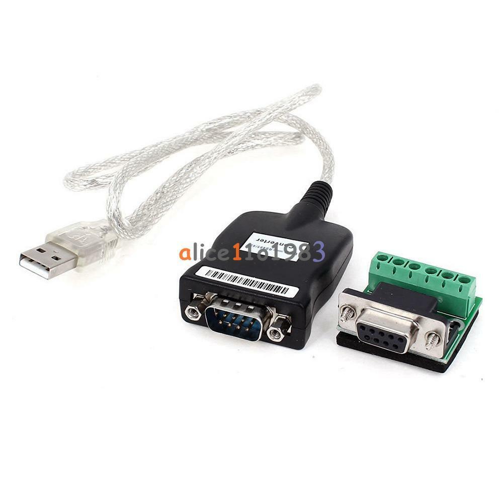 USB 2.0 To Interface RS-485 DB9 80mm Serial Converter Adapter Cord Cable
