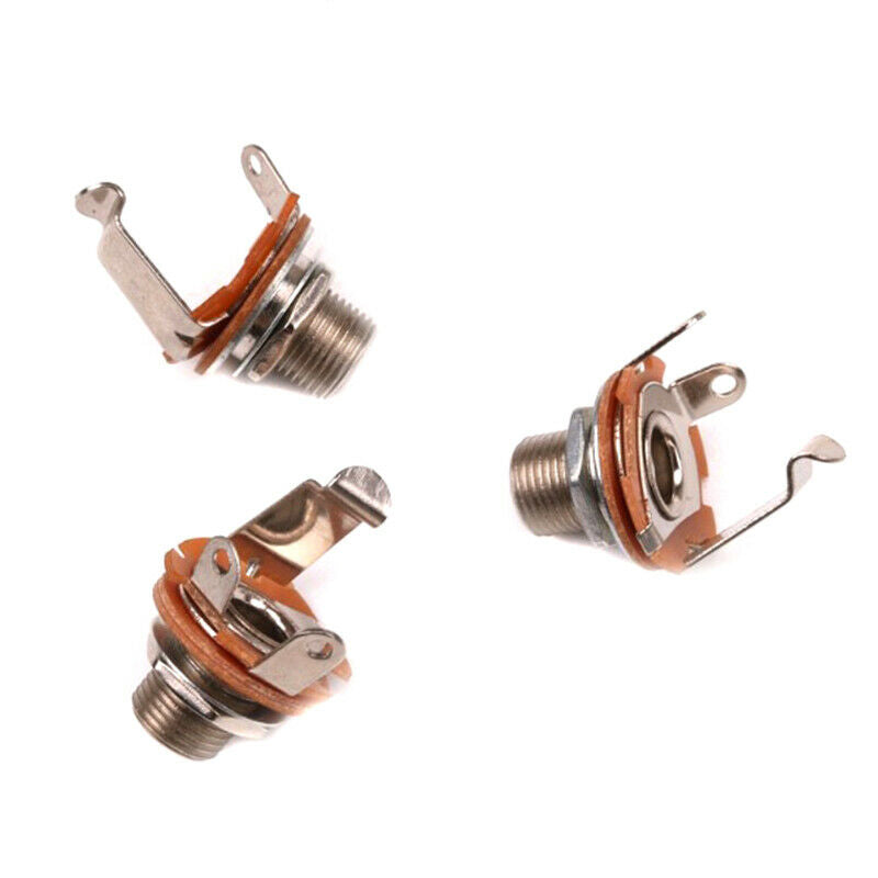 6.35mm 2-Conductor Mono Chassis Guitar Jack Input Output Guitar Accessori.l8
