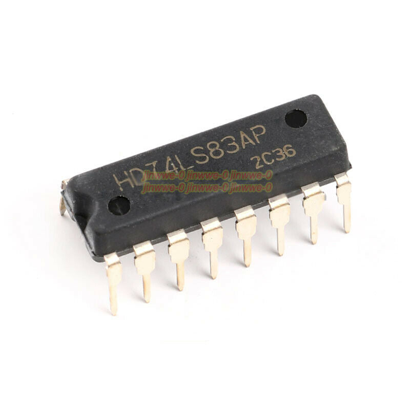 1pcs DIP 74LS83 Four-bit Binary Fast Carry Full Adder DIP-16 Chip