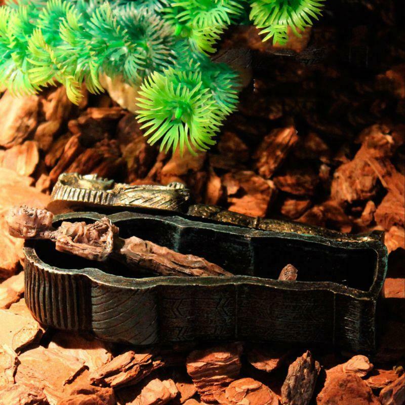 Aquarium Mummy Egypt Fish Tank Landscape Decoration For Reptile Case Hide Play