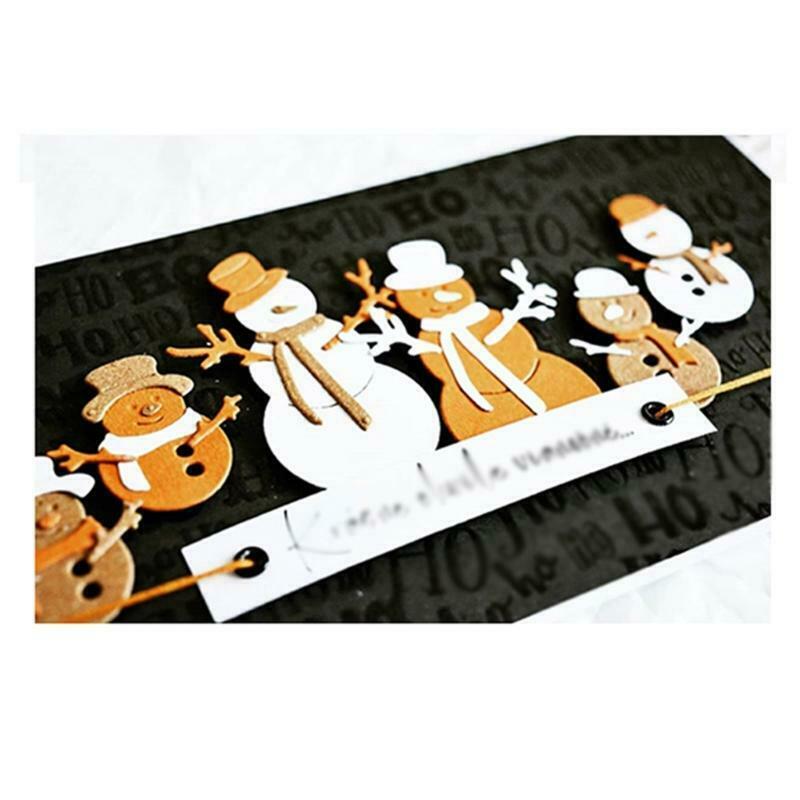 Christmas Snowmans Metal Cutting Dies Stencil DIY Scrapbooking Album Paper Card