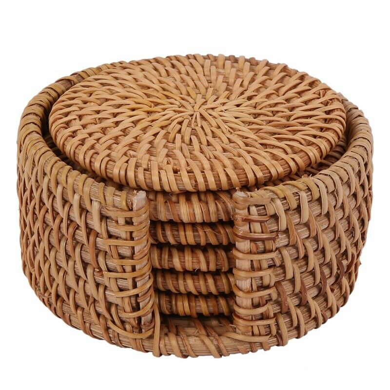 1X(6pcs/lot Creative drink Coasters set for kungfu tea accessories round tab1Z6)