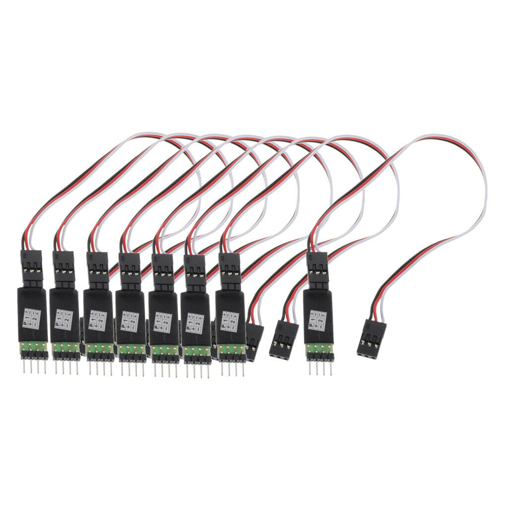 8pcs 3CH 2 Leds Light Control Switch for RC Car Crawler Buggy   Parts