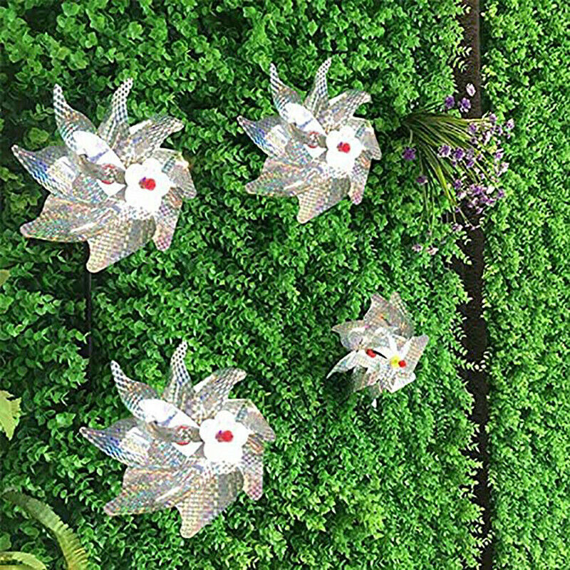 1pc Bird Repeller Pinwheels Reflective Sparkly Bird Deterrent Windmill ProteSJ