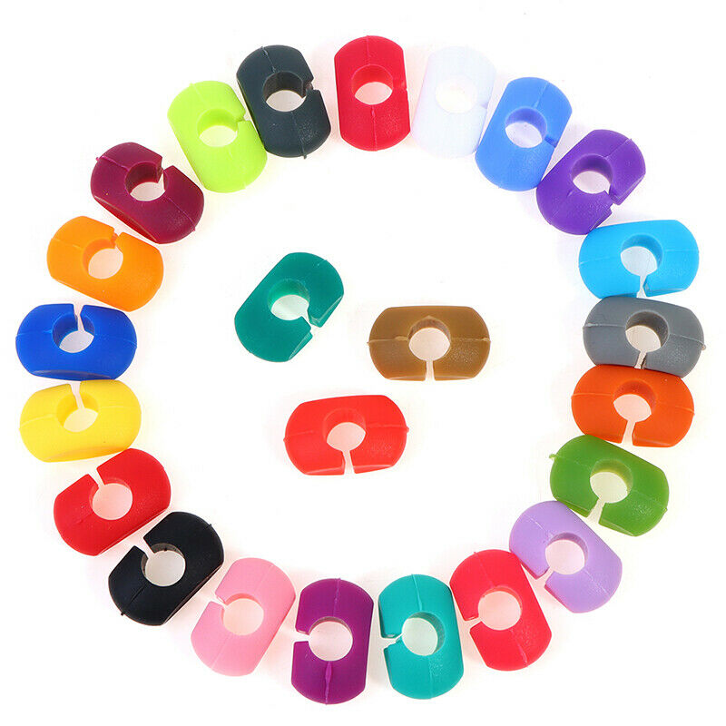 24PCS Wine Glass Identification Ring Silicone Party Glass Identification M L SJ