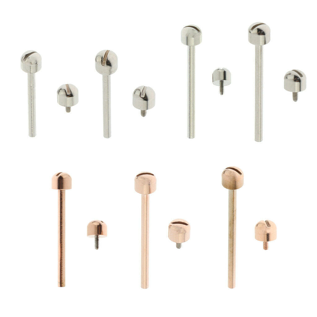 Set of 2, Bar Screw Tube Replace for Watch Repair Friction Pin Accessories