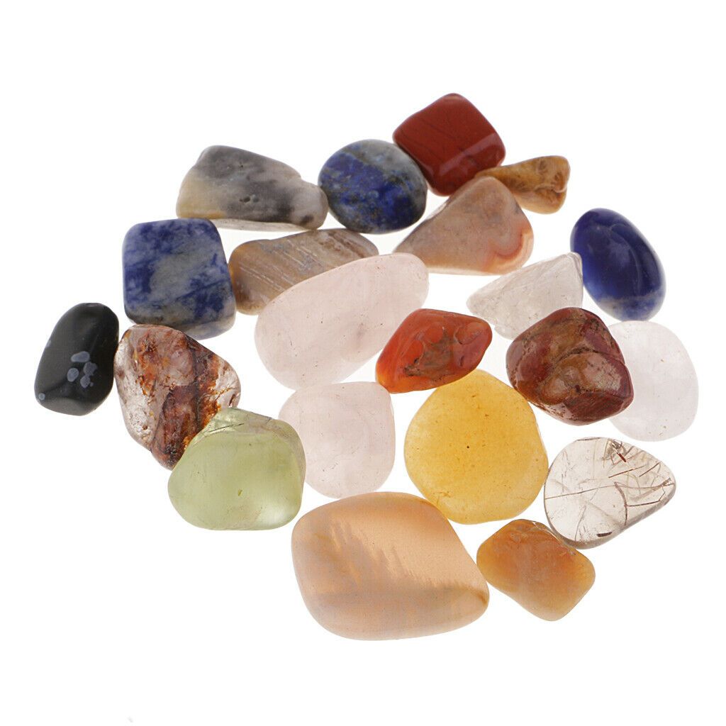 1 Piece Pattern Collection Box (21 Pieces Crystal Stones) For Terrarium Aquarium