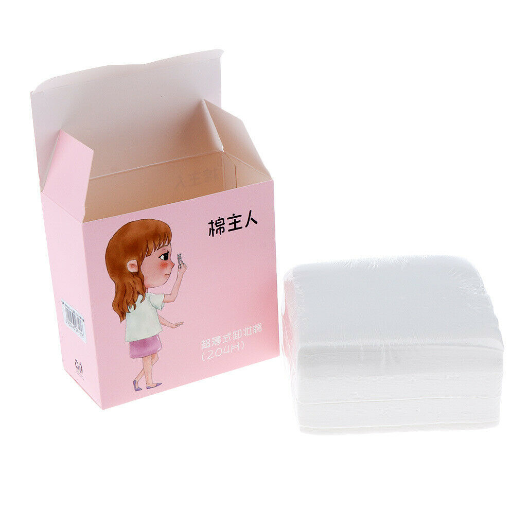 204pcs Makeup Facial Soft Cotton Pads for Face Make Up Nail Polish Removing Pink