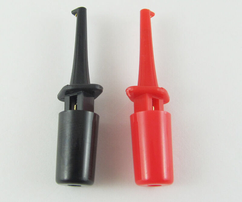 100pcs 43mm Single Hook Clip Round Grabbers Test Probes Hook Clip SMD IC Hook