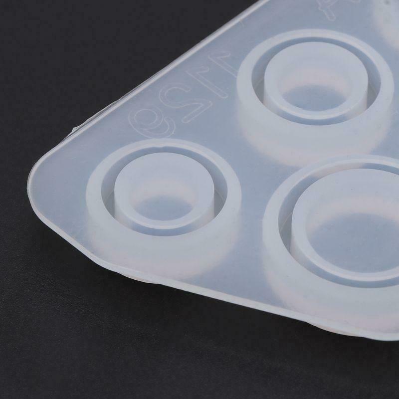 Flat Rings Mold DIY Making Ring Jewelry Silicone Mold Crystal Epoxy Mould