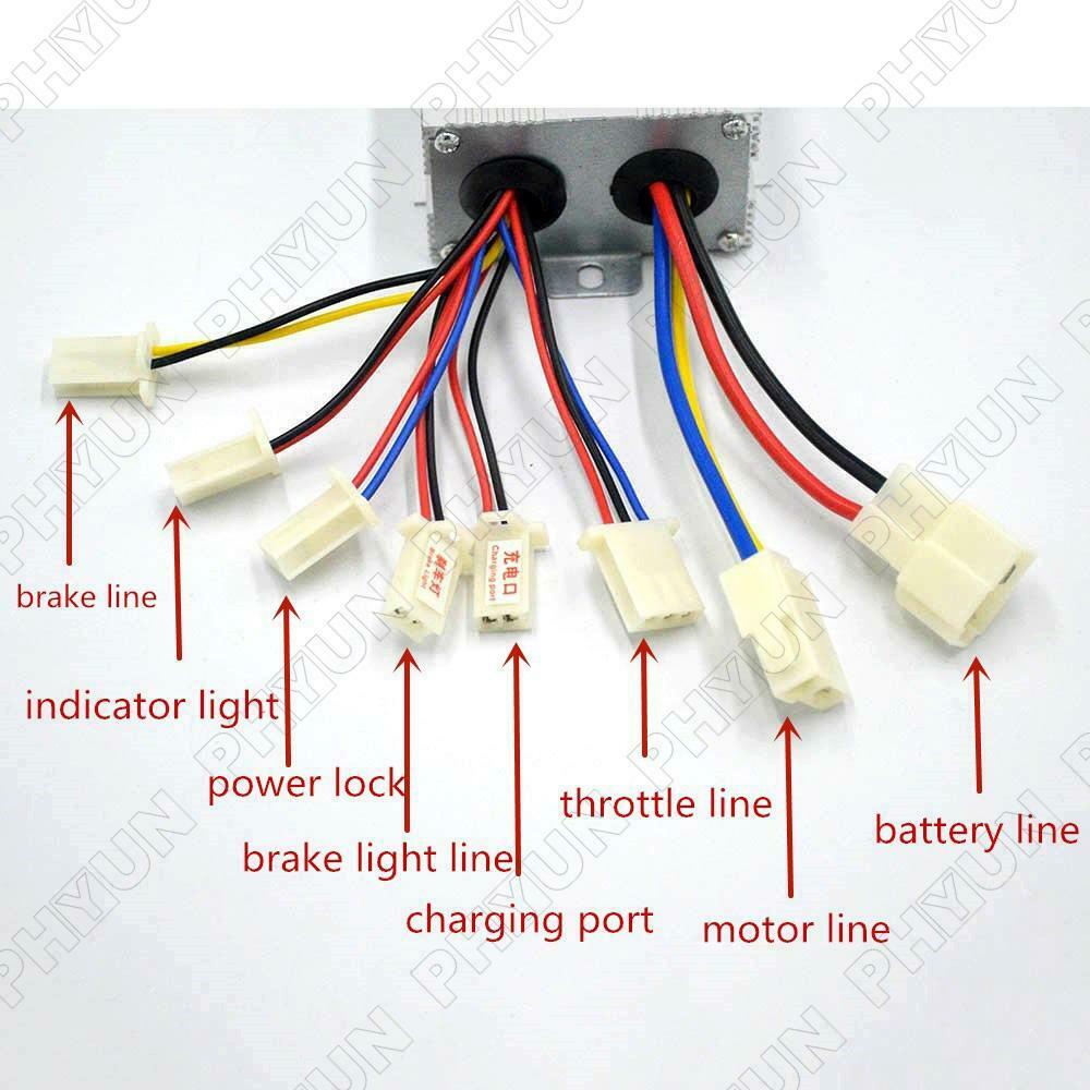 For Electric Bike Gokart Scooter Motor Brush Speed Controller 36V 800W Universal