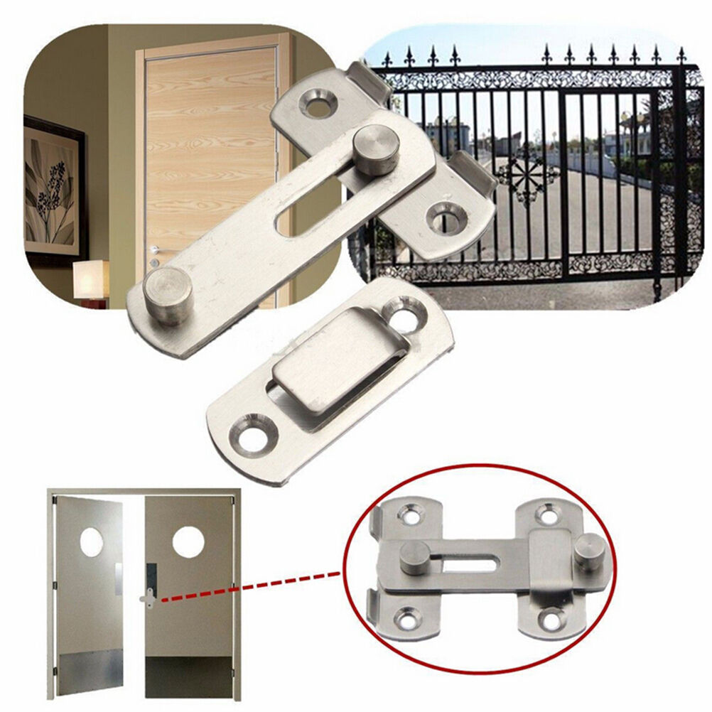 New Stainless Steel Home Safety Gate Door Bolt Latch Slide Lock Hardware+S.l8