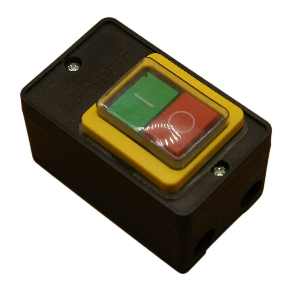 On/Off Water Proof Start Stop Push Button Switch for Drill Press Grinder