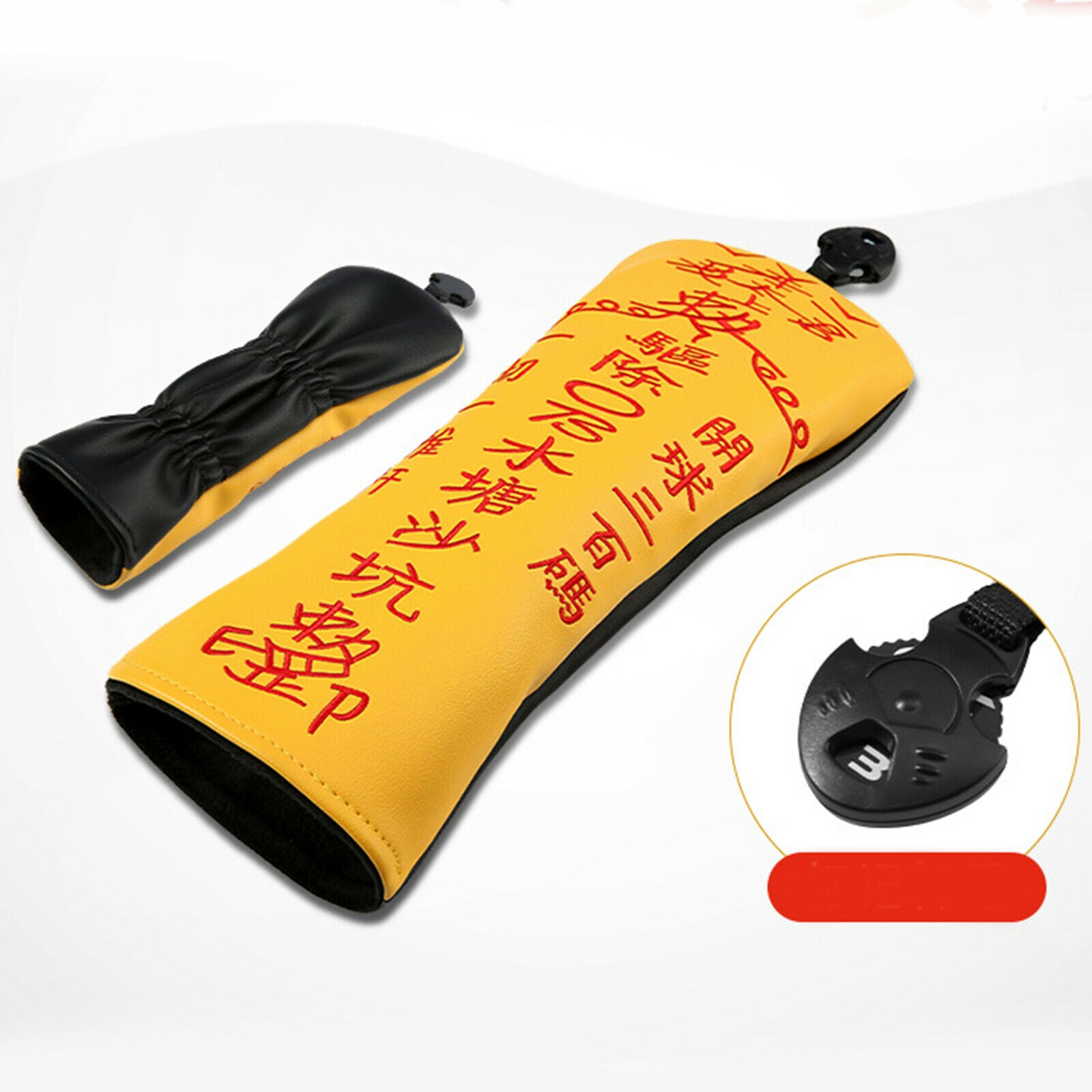 4Pcs Leather Golf Club Head Cover for Driver /Fariway Wood /Hybrid Headcover