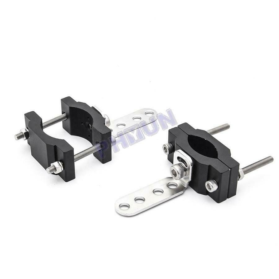 2x Car Motorcycle LED Headlight Brackets Stainless Steel Fork Clamp 18mm-52mm