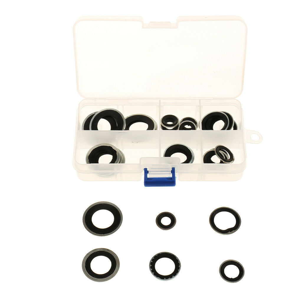 30 Pieces AC Compressor Shaft Seal Gasket 6-Type for Buick Sail Excelle