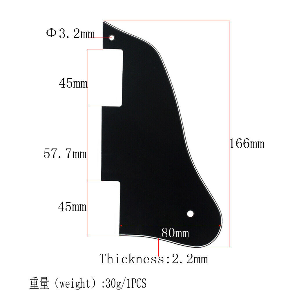 Durable Black Pickguard 3-Layer Pickguard for   ES-335 Guitar