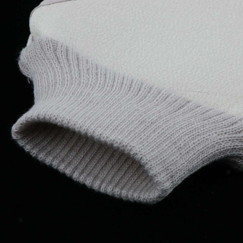 Adults Kids Soft Exfoliating Bath Glove Shower Skin Care Scrubber White