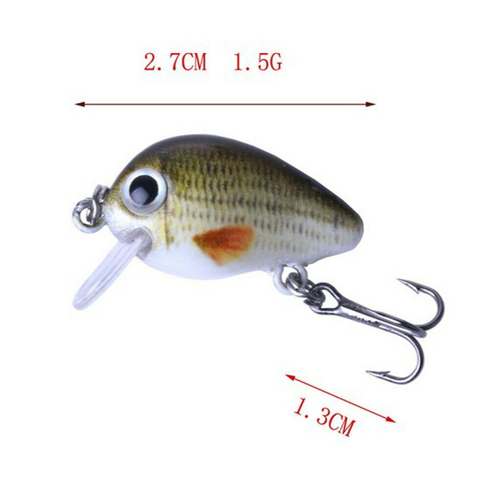 5Pcs/Box Lifelike Fish Wobblers Tackle Crankbaits Vibration Minnow Baits Popper