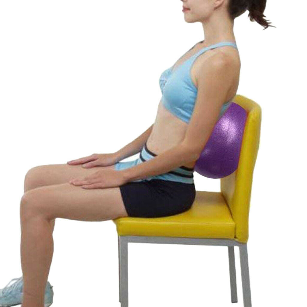 3 Pieces 25cm Yoga Ball PVC Core Exercise Home Workout Equipment Accessories