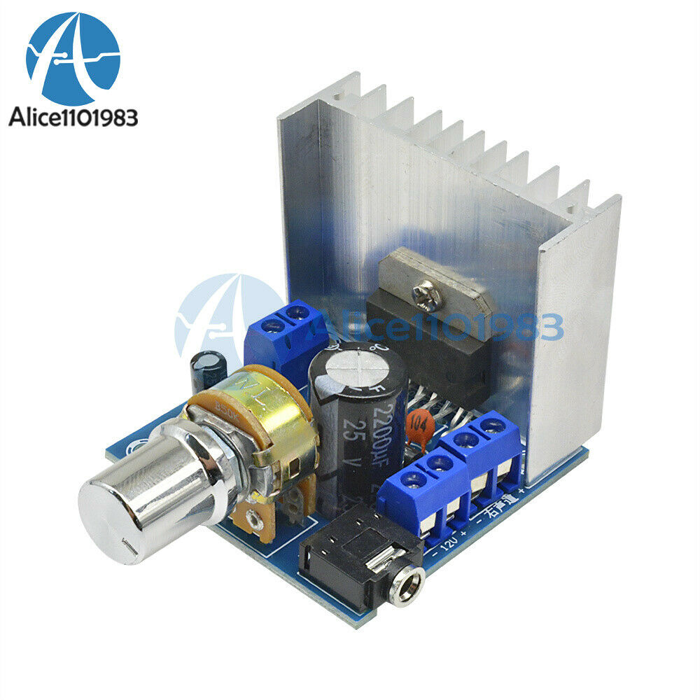 AC/DC 12V TDA7297 2x15W Digital Audio Amplifier Kit Dual-Channel Module for DIY